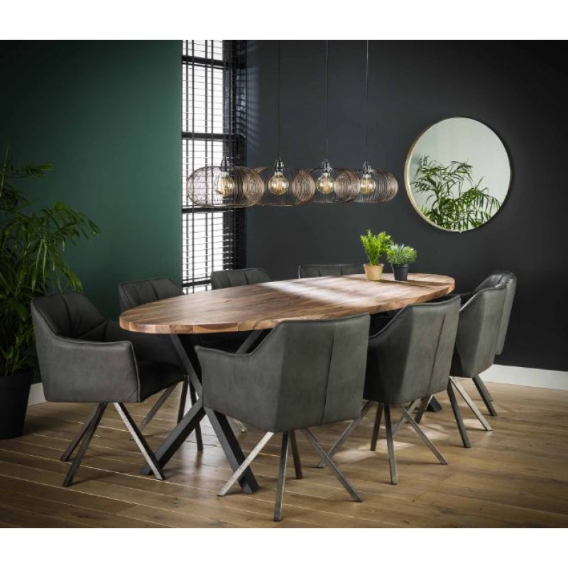 ZI Daytona Dining Table 240cm Dark Grey